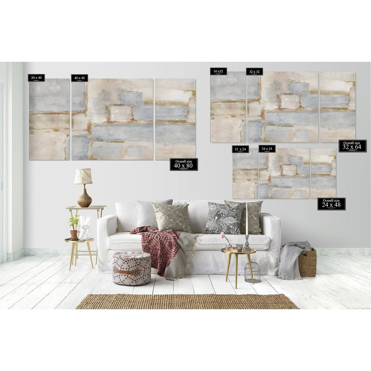 Canvas Multi Piece Art U370