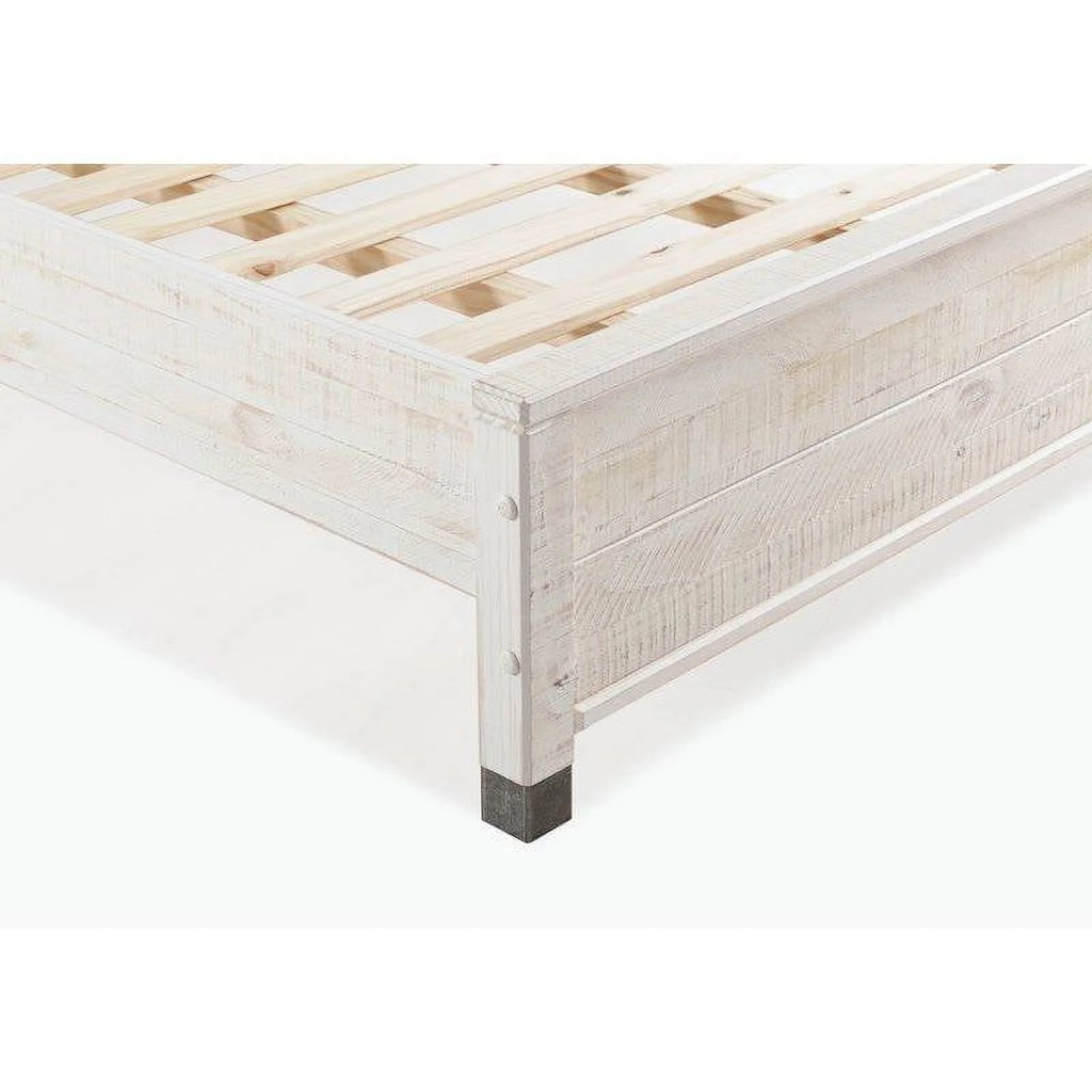 Queen Size Solid Wood Platform Bed Frame with Headboard D328