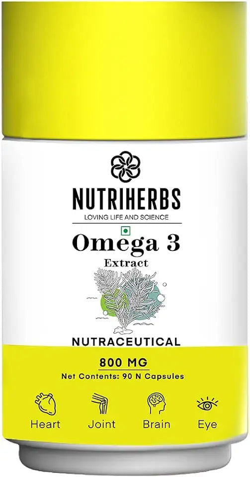 Omega 3 Capsules with DHA & EPA 800mg, 90 Capsules W84202