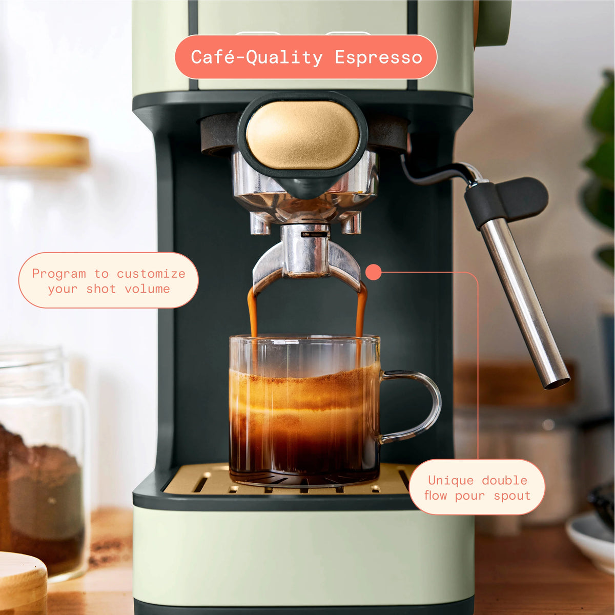 Slim Espresso Maker with 20-Bar Pressure L97633