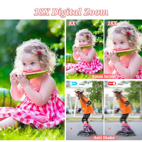 4K 64MP Compact Point and Shoot Digital Camera with 64GB Card K2714