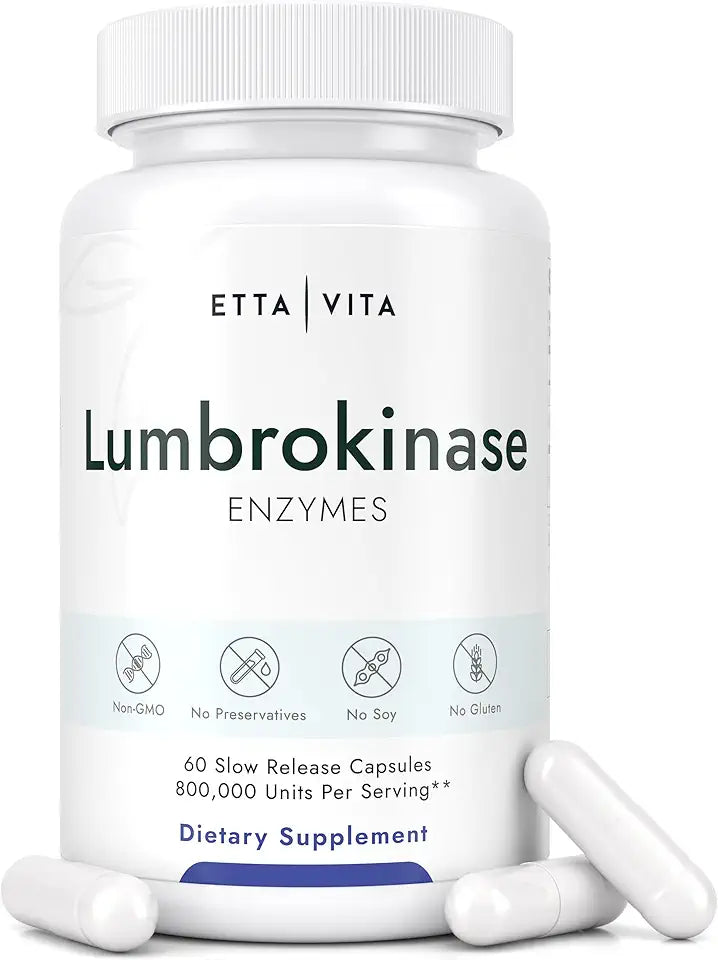 Lumbrokinase Supplement 40mg Capsules I92785