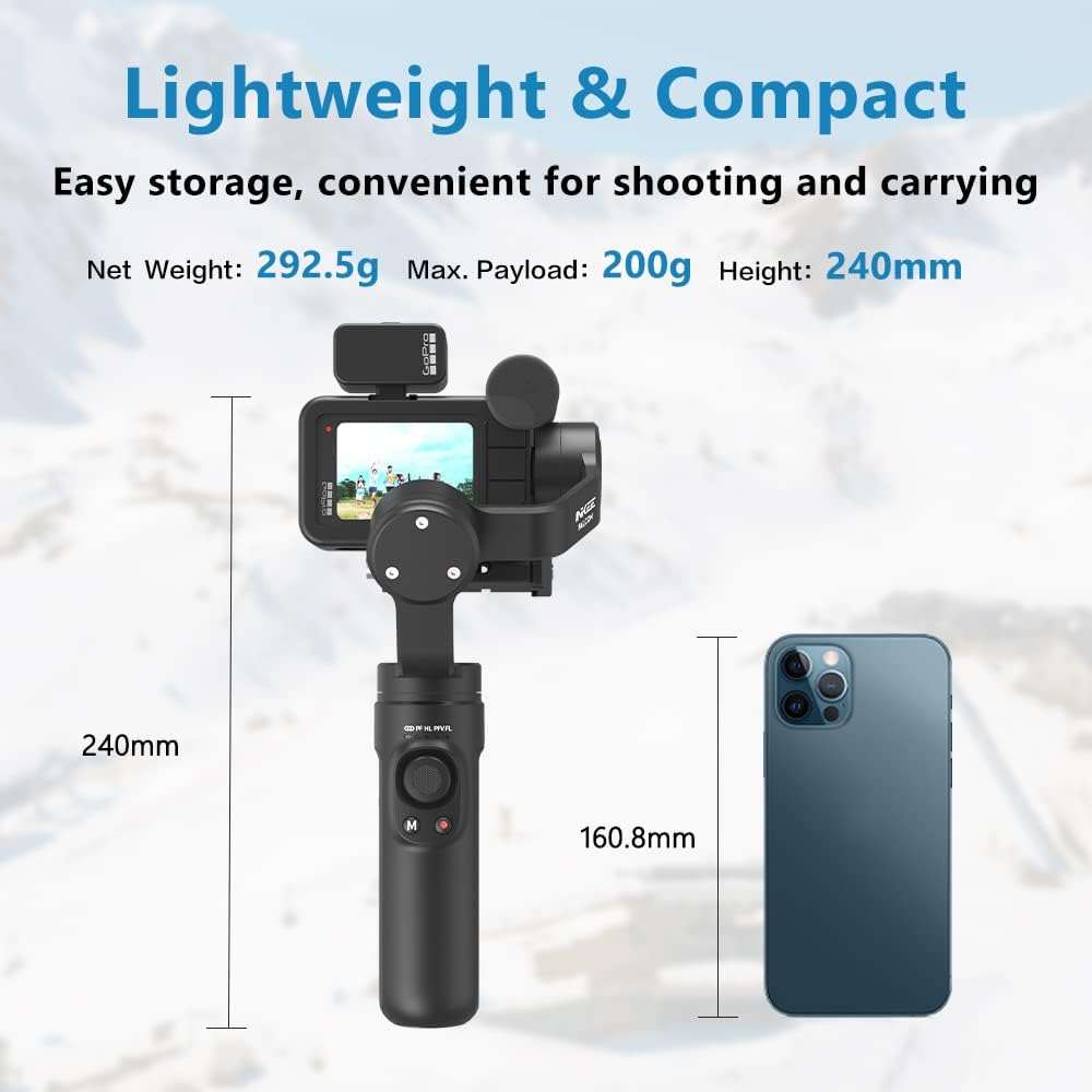 Handheld 3-Axis Gimbal Stabilizer with Tripod W7476