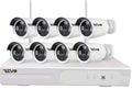 8CH NVR 1TB Wireless Surveillance System with 8 1080p Indoor/Outdoor Bullet Cameras R264