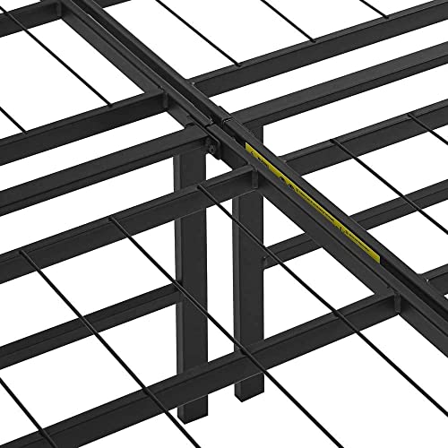 Black Twin Size Metal Platform Bed Frame with Storage A171302