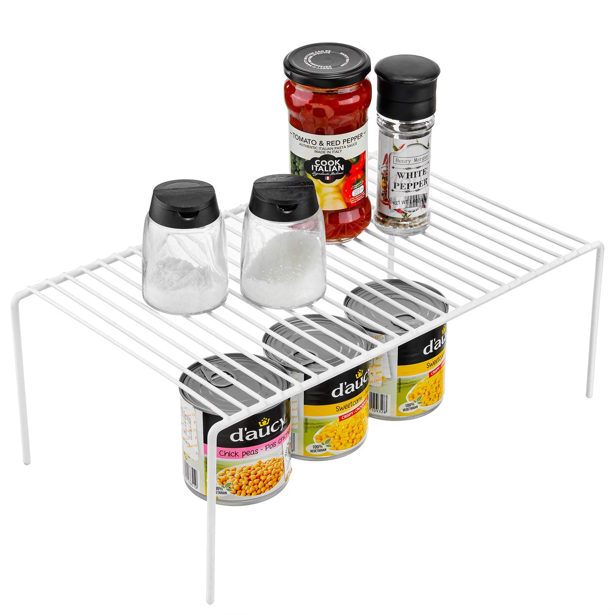 6 Pack Stainless Steel Storage Shelf Rack White L659