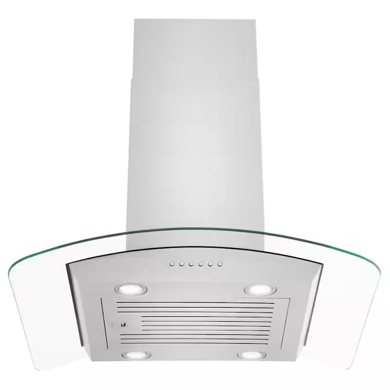 30 in. 400 CFM Convertible Island Mount Range Hood in Stainless Steel C4102