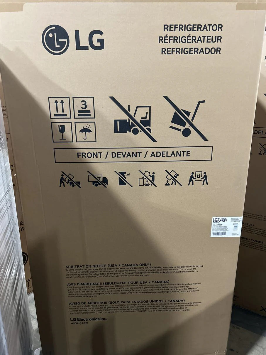 36 In. 23 Cu. Ft. Counter Depth Side By Side Refrigerator D90555