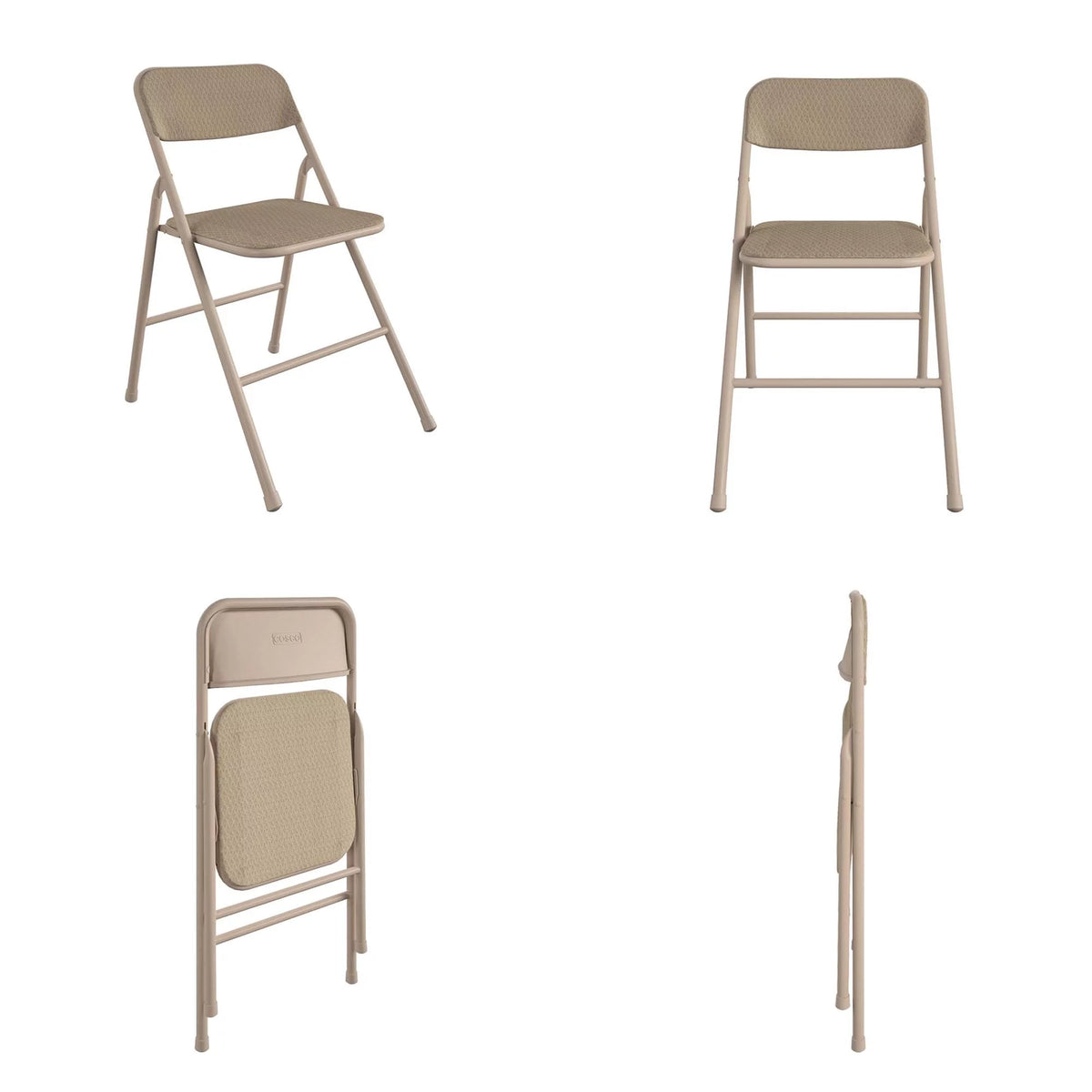 5-Piece Folding Dining Set with Card Table and 4 Padded Chairs E699
