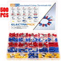 500 PCS Insulated Electrical Wire Connectors Kit M756