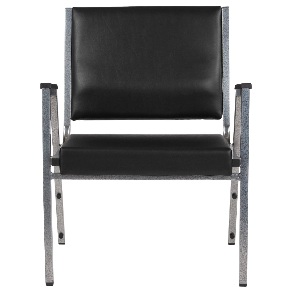 Black Vinyl Bariatric Medical Reception Arm Chair L2677