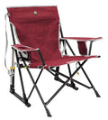 Portable Folding Rocking Camping Chair with Drink Holder O938