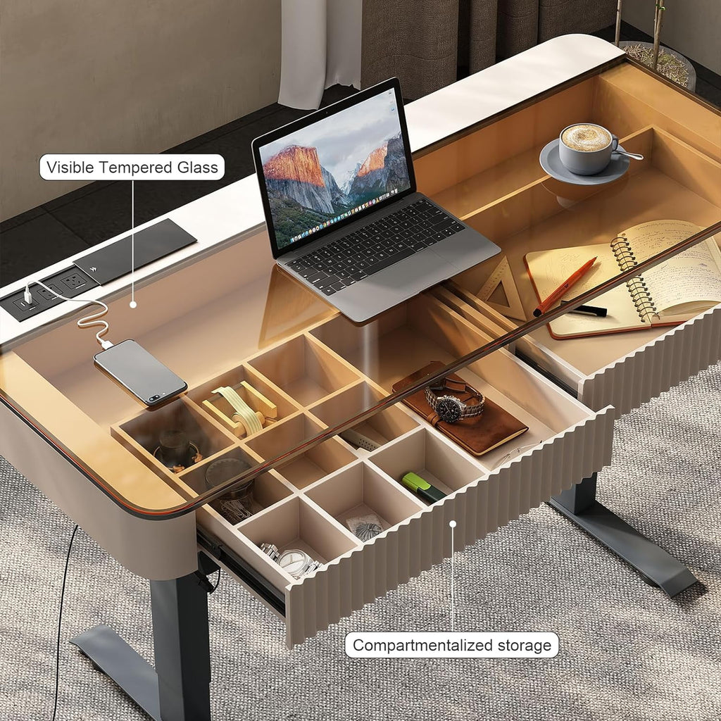 Electric Standing Desk with Drawer G863