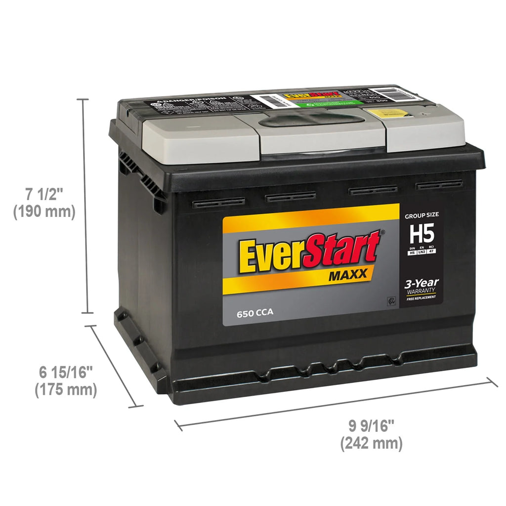 Lead Acid Automotive Battery 12 Volt 650 CCA D9377