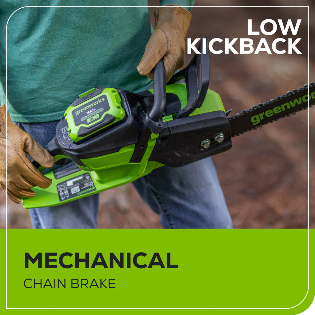 60V 2.0kW Brushless Chainsaw with 4.0 Ah Battery & Charger O209