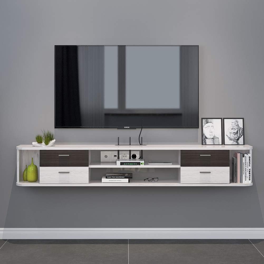 Wall Mounted Floating TV Stand with 4 Drawers D96248