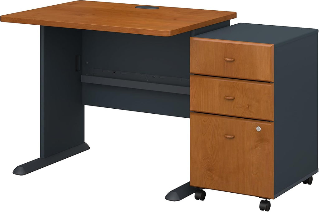 36W Desk with Mobile File Cabinet E8878