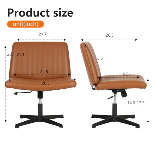 Criss Cross Armless Swivel Desk Chair G675
