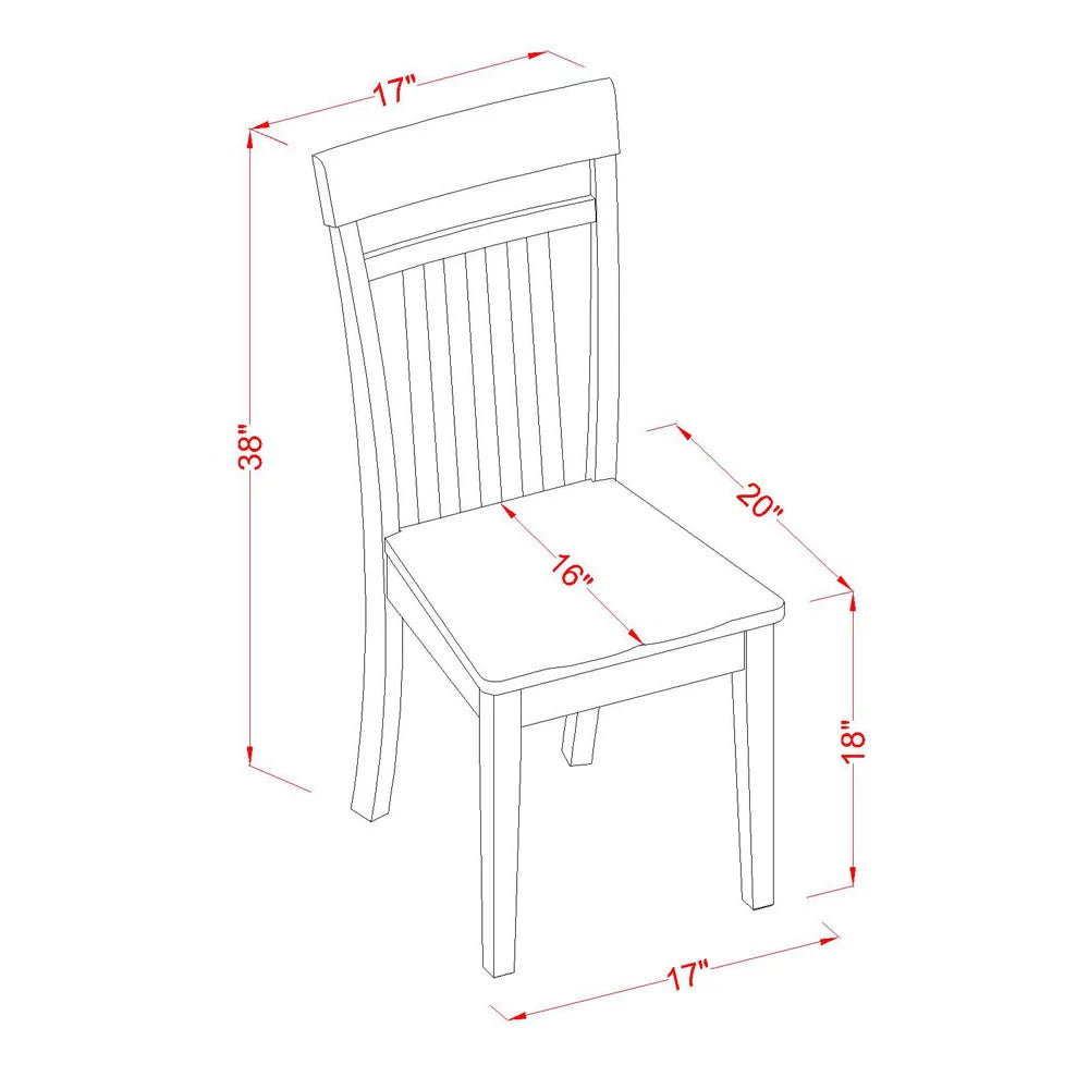 9-piece Cappuccino Dining Set with Wood Chairs S865