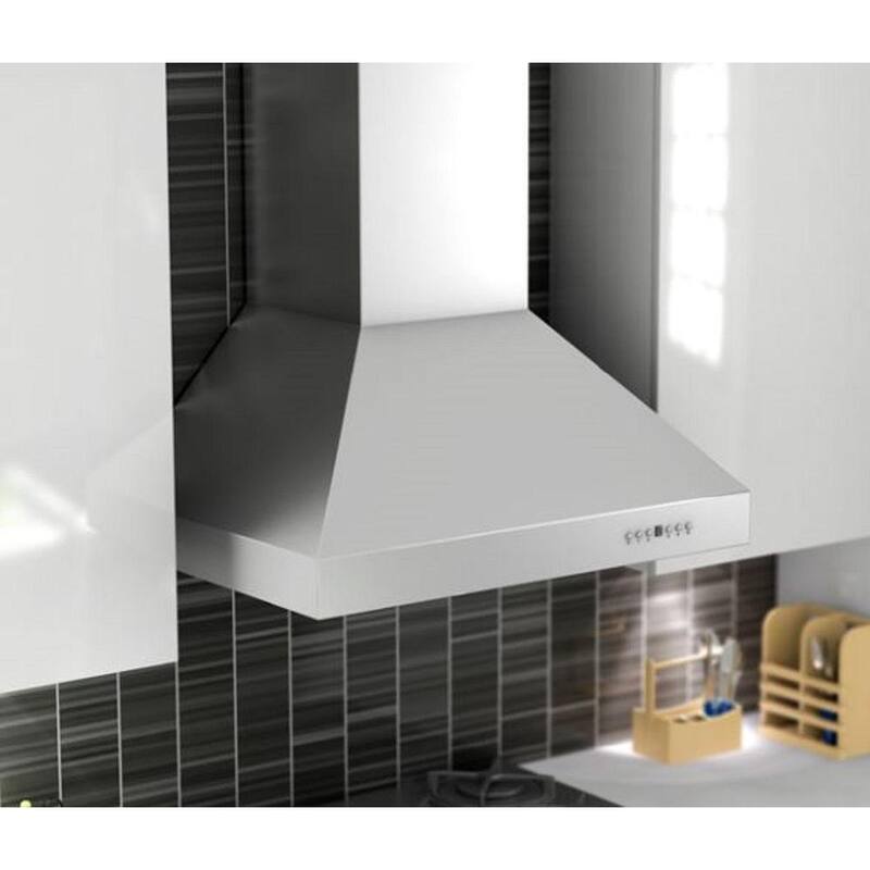 42 in. 700 CFM Ducted Wall Mount Range Hood Stainless Steel Q659803
