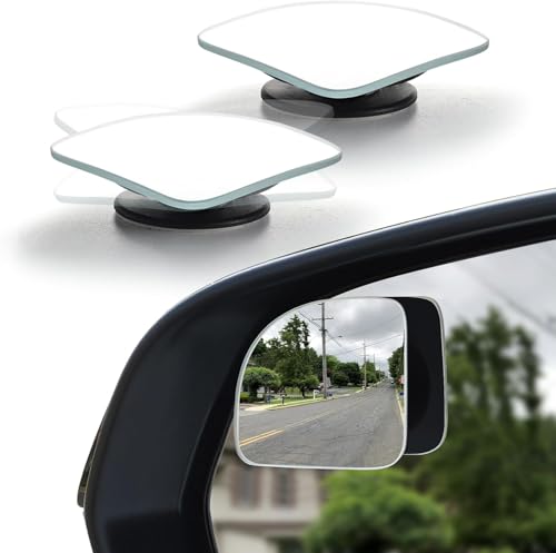 2" Round Frameless Convex Blind Spot Mirror, Pack of 2 V220225