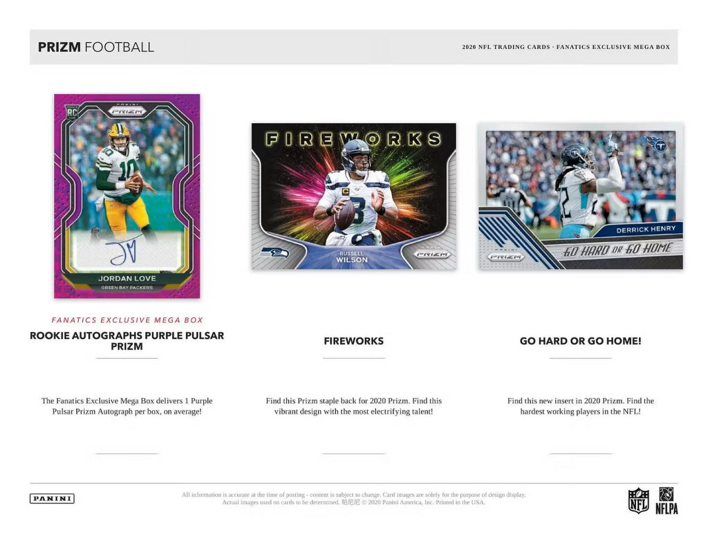 2020 Panini Prizm Football Mega Box F57570