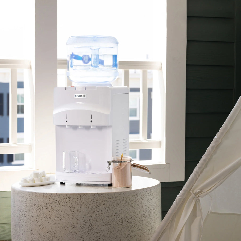 White Top Loading Hot & Cold Water Dispenser A176