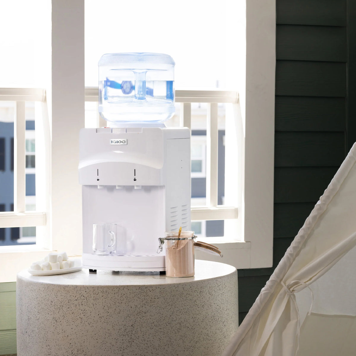 White Top Loading Hot & Cold Water Dispenser A176