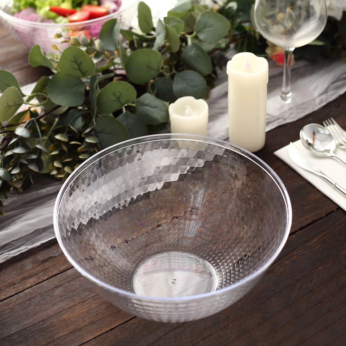 Clear 2qt Disposable Plastic Punch Bowl E54690