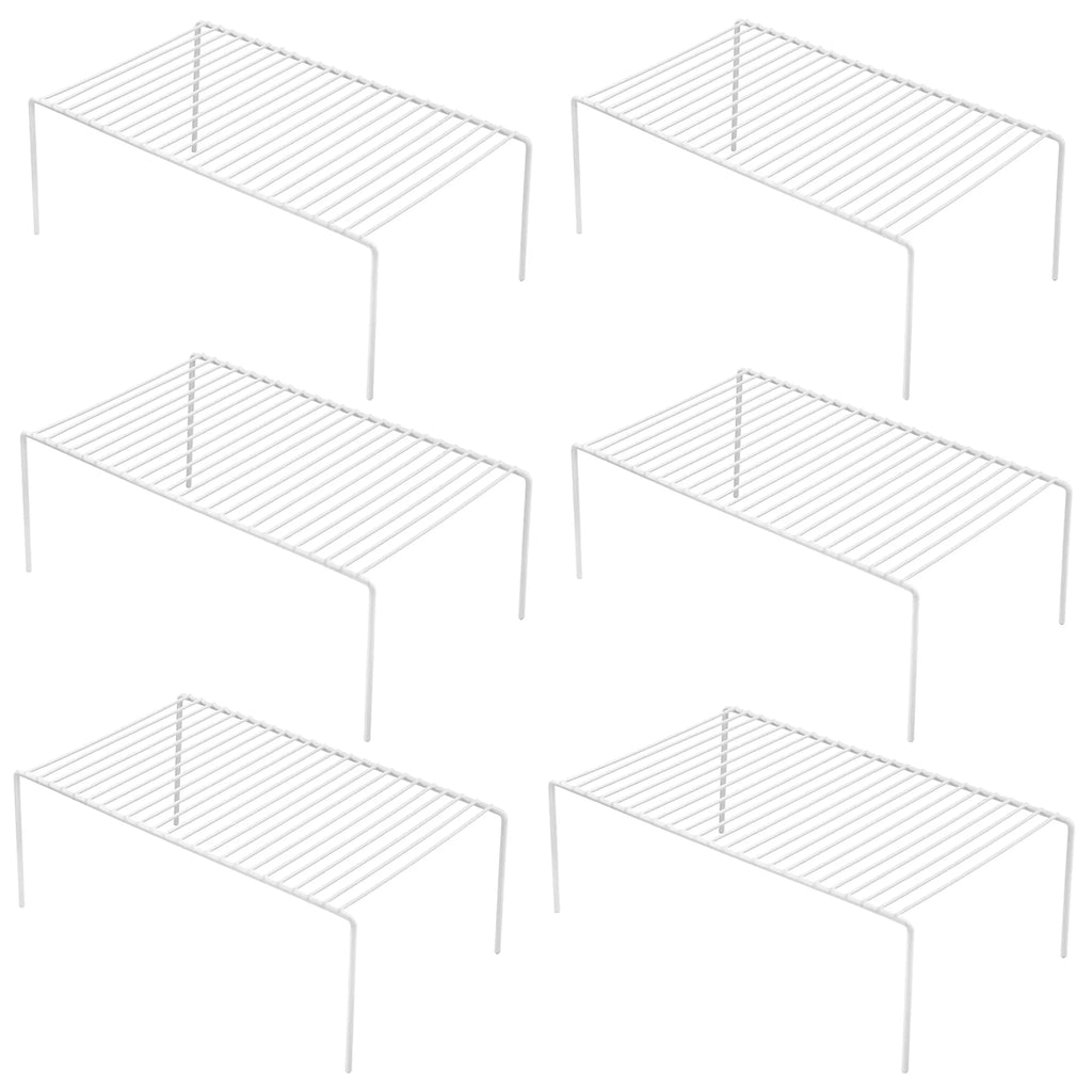 6 Pack Stainless Steel Storage Shelf Rack White L659