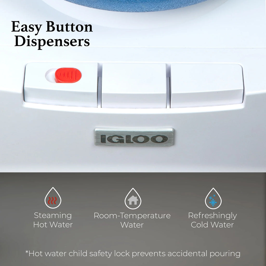 White Top Loading Hot & Cold Water Dispenser A176