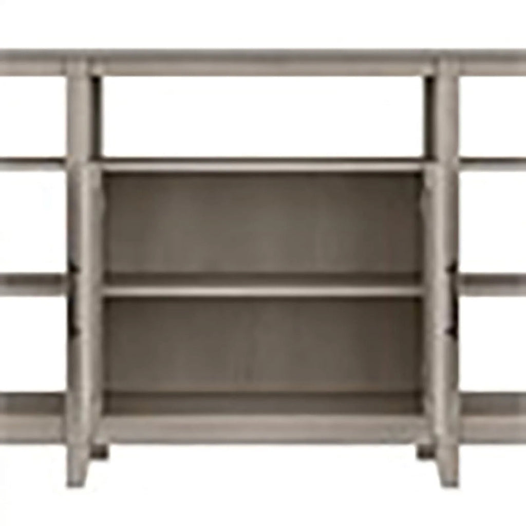 Tall Wood TV Stand with 2 Bookcases S769595