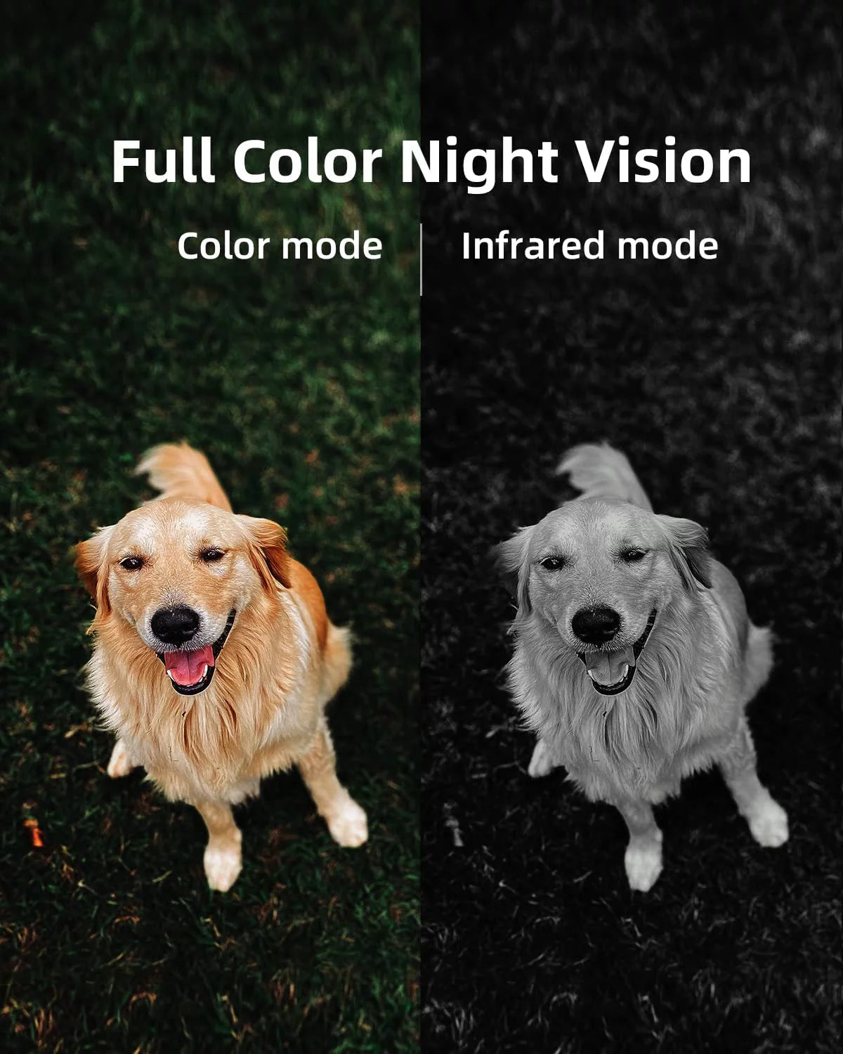 Wireless Outdoor Security Camera 1080p Battery Powered Color Night Vision J1434