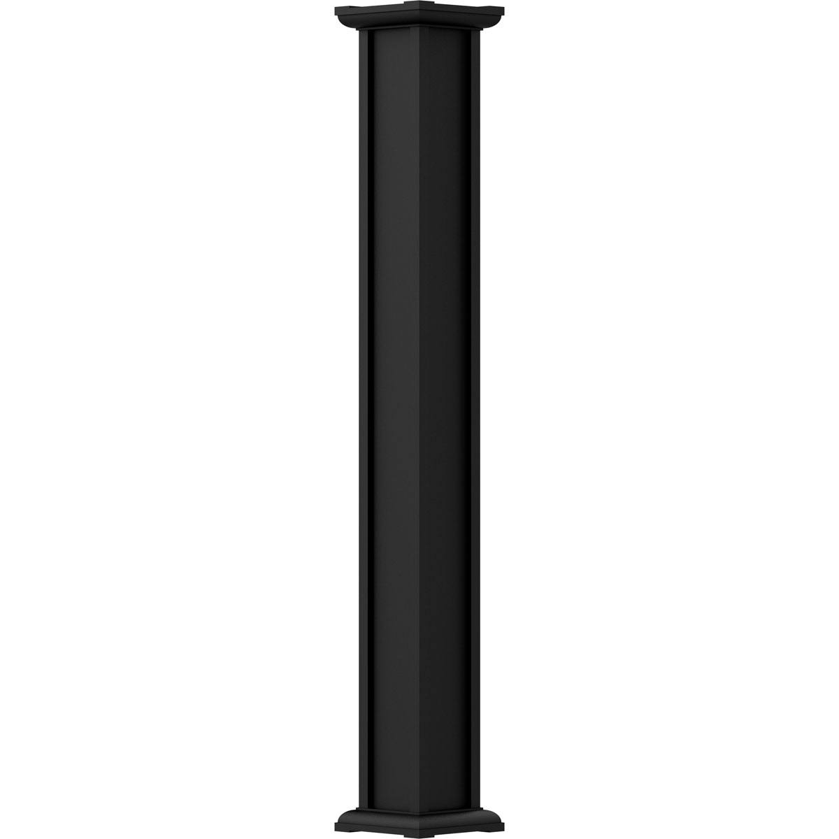 8x22 Endura-Aluminum Square Non-Tapered Column Textured Black O201