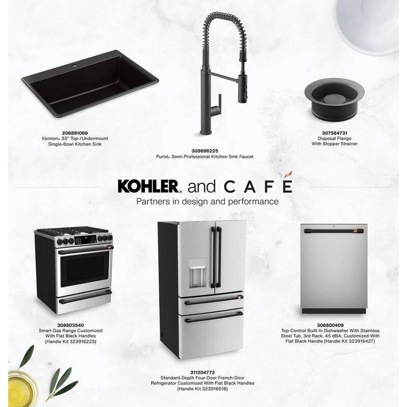 Flat Black Range and Rangetop Handle and Knob Kit L765