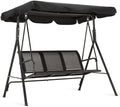 Dark Grey 3-Person Canopy Swing Chair M425861