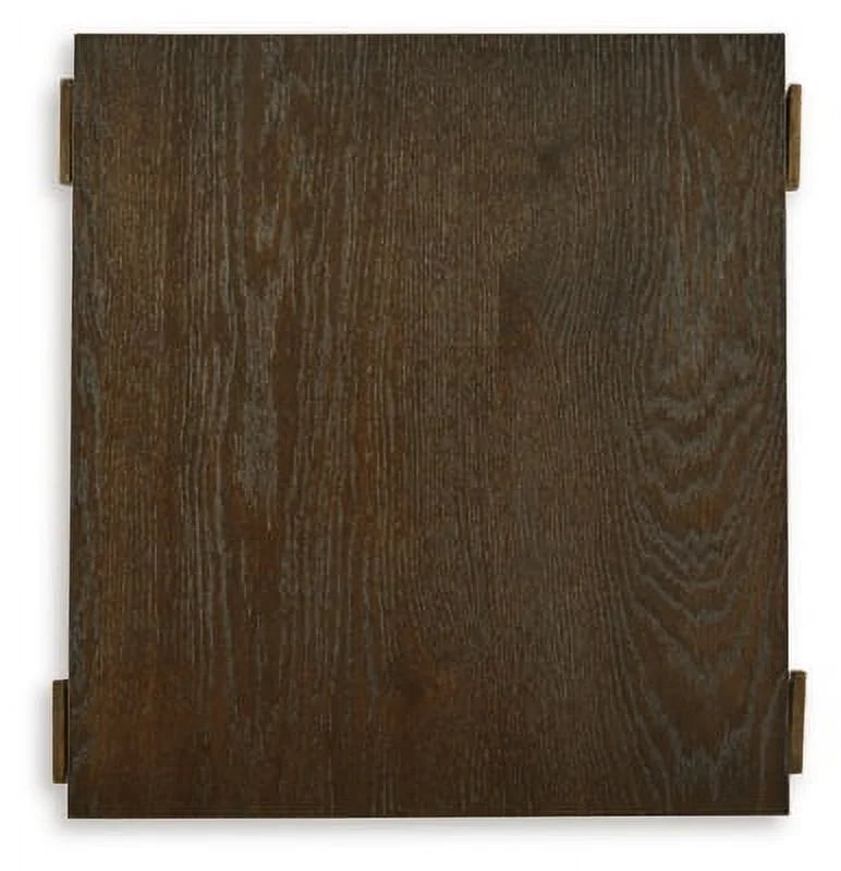 Contemporary End Table Brown Gold Finish G3673