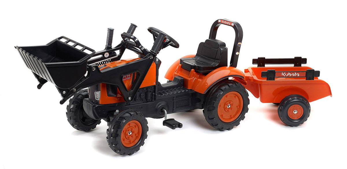 Pedal Tractor with Front Loader and Trailer X9879