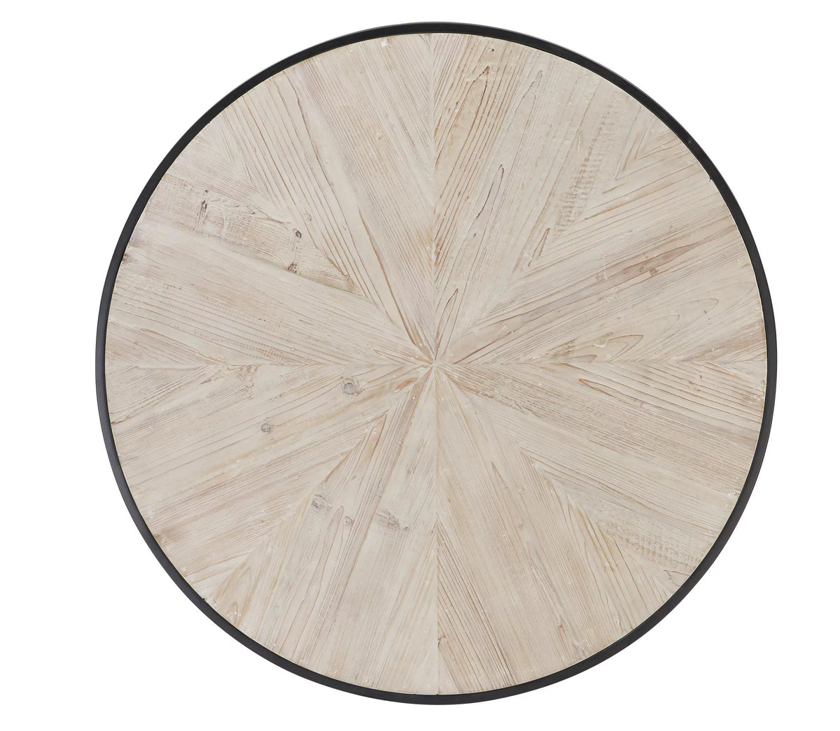 Black Round Coffee Table with 4 Nesting Stools Z345341