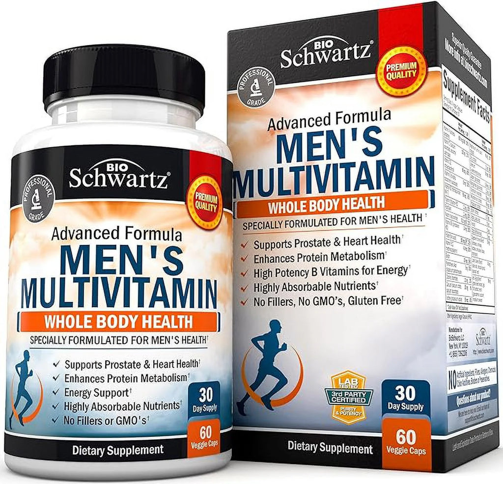 Men's Multivitamin with Vitamin C A B D3 E Zinc 60 Ct R256305