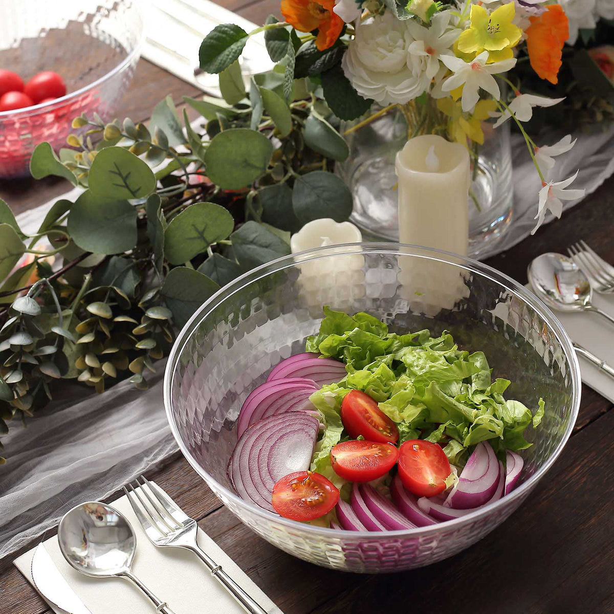 Clear 2qt Disposable Plastic Punch Bowl E54690