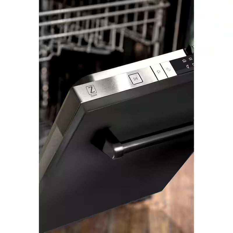 Black Stainless Steel 24 in. Compact Dishwasher with 2 Racks A891