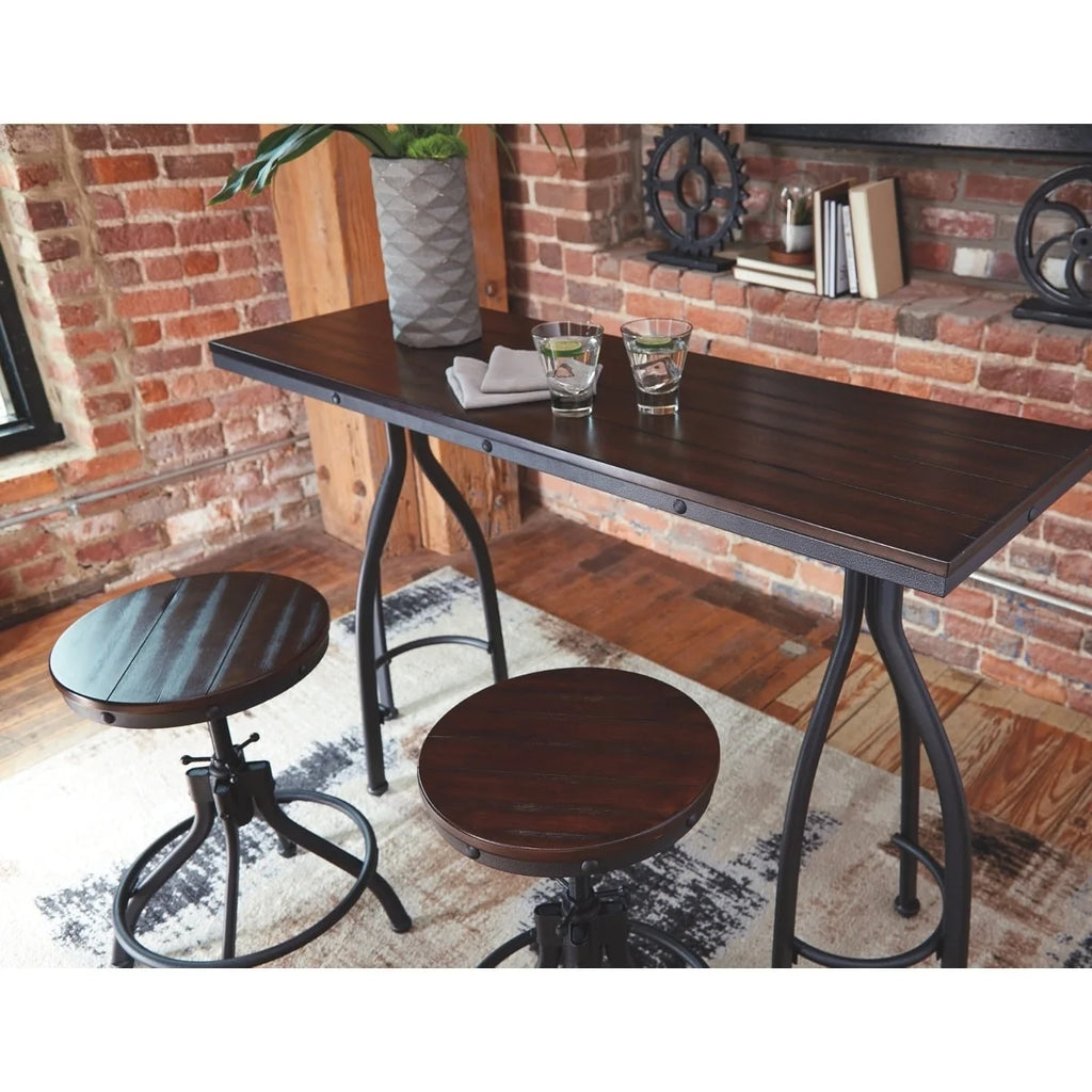 Counter Height Table and Bar Stools 3-piece Set X7750