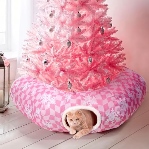 Cat Tunnel Bed with Soft Cushion & Hanging Ball Toy B5284