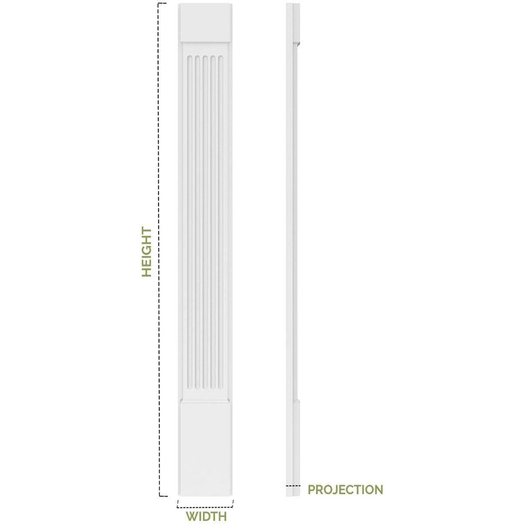 PVC Pilaster with Capital & Base (Pair) T890