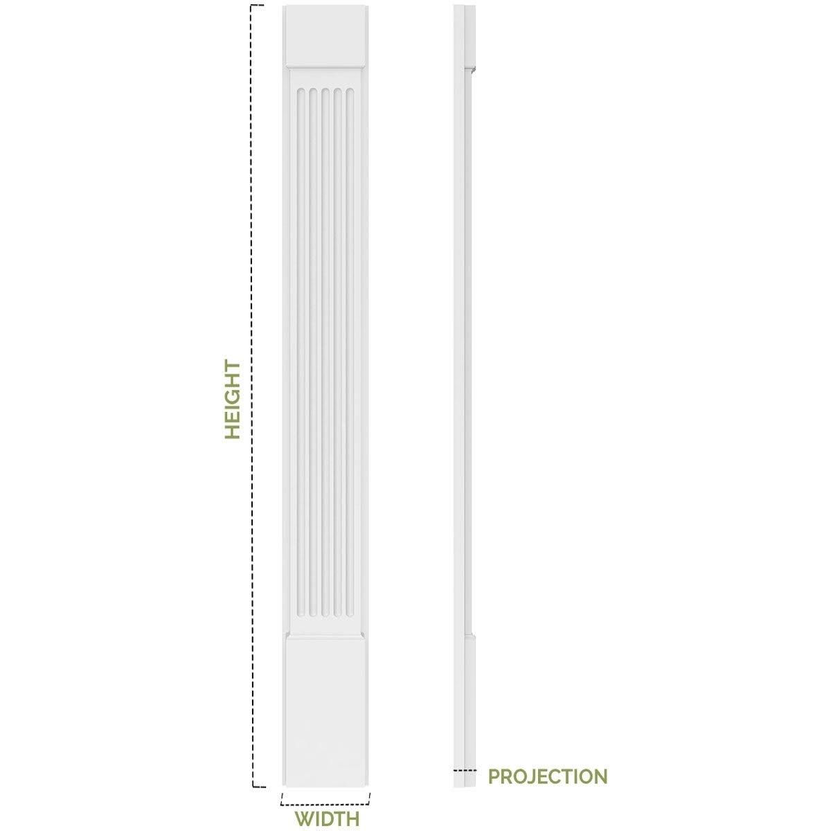PVC Pilaster with Capital & Base (Pair) T890