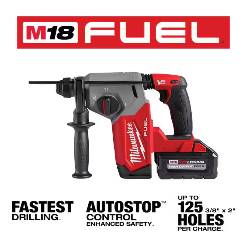18V Lithium-Ion Brushless Cordless SDS-Plus Rotary Hammer Kit M66604