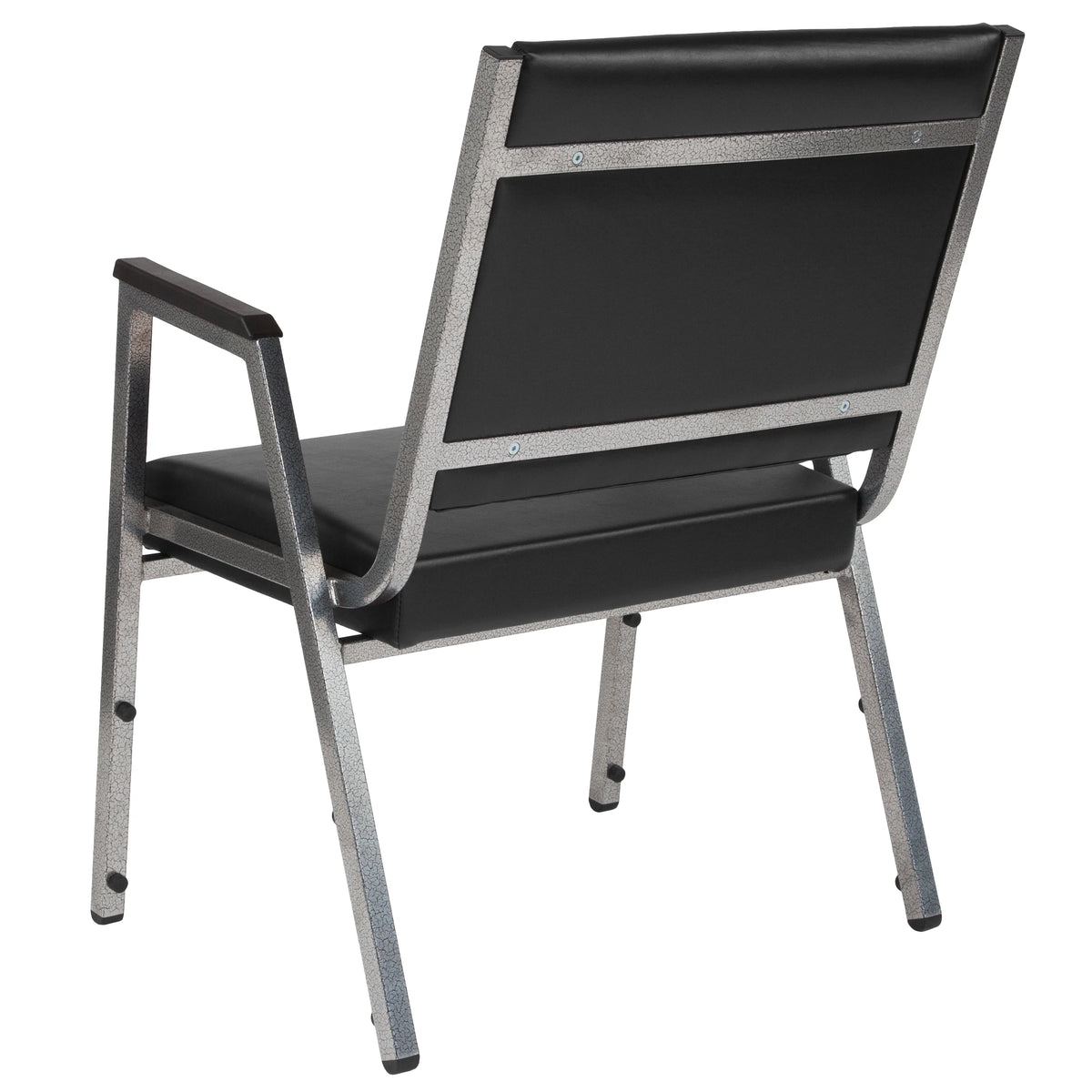 Black Vinyl Bariatric Medical Reception Arm Chair L2677