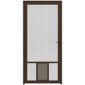 Brown Aluminum Hinged Screen Door V72148