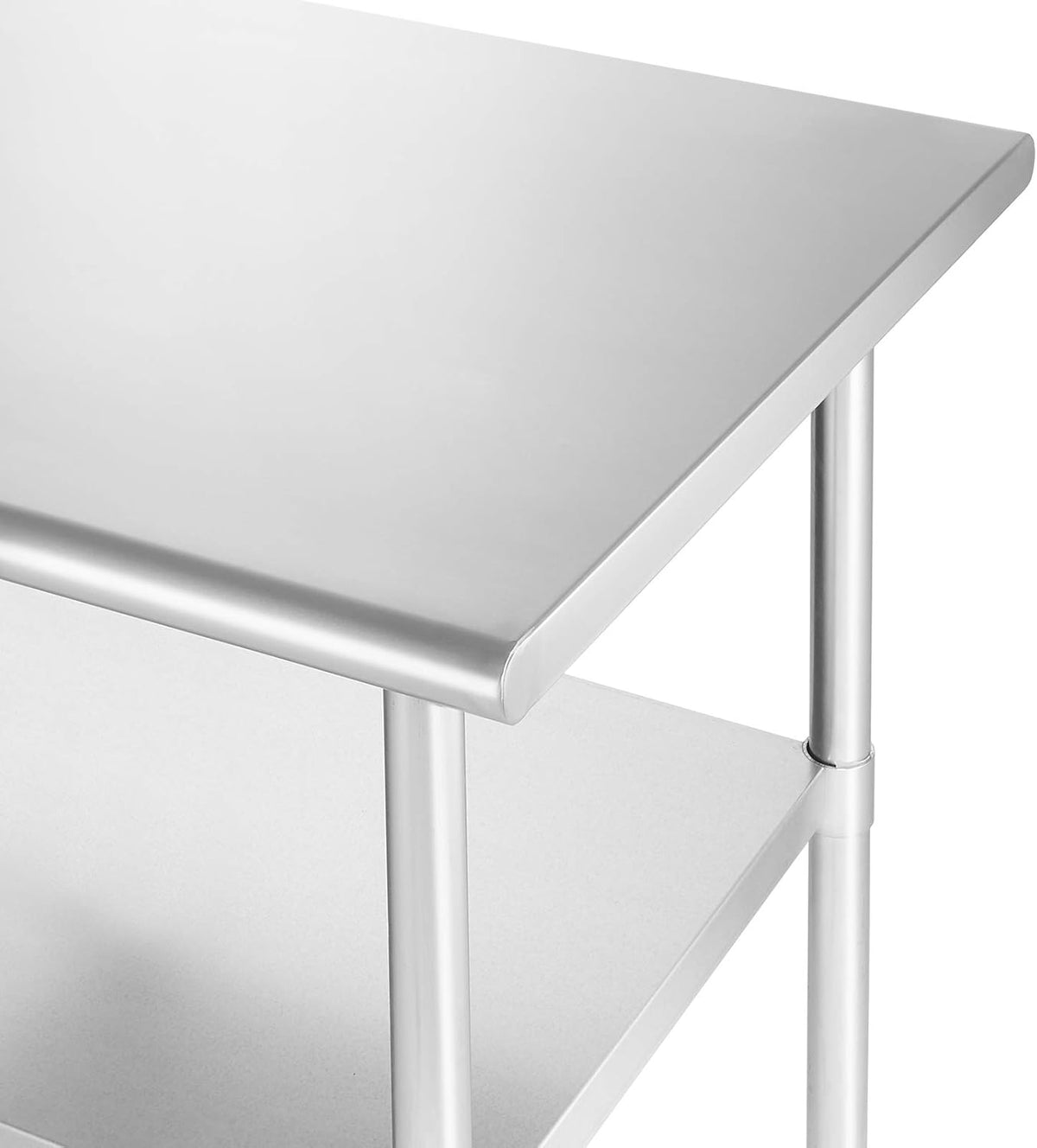 Stainless Steel Commercial Work Table with 4 Casters J645527